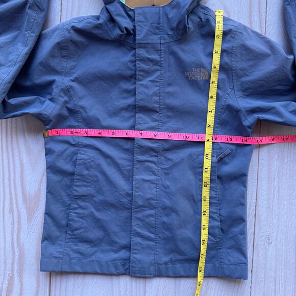 The North Face Dryvent Kids XS (6) Waterproof Hooded Rain Coat Jacket Blue - Picture 8 of 11
